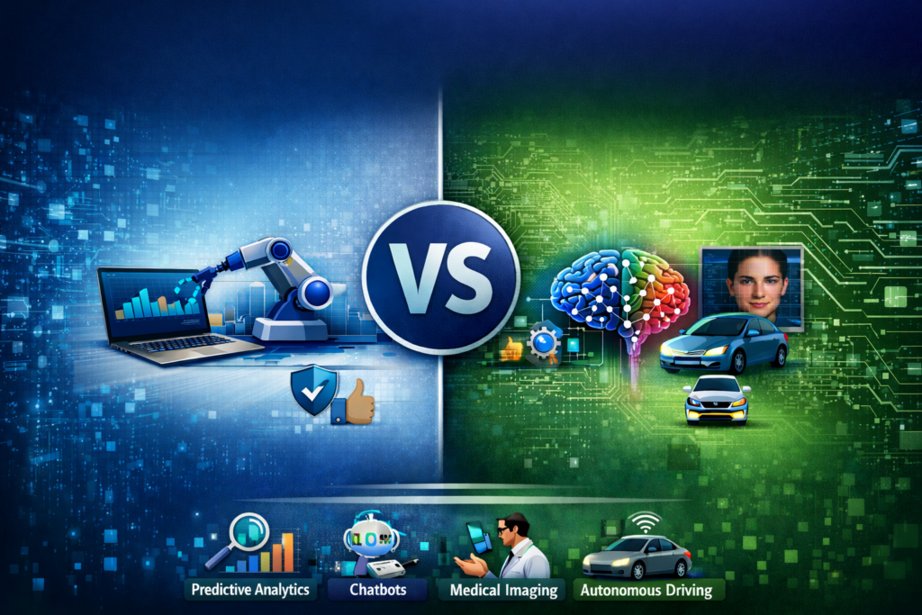 Machine Learning vs Deep Learning: Key Differences & Applications